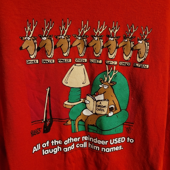DELTA All of the other reindeer used to laugh and call him names shirt size XL - Picture 14 of 14